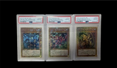 Yu-Gi-Oh PSA10 OBELISK/ SILFER/ RA  MB01-JPS01〜03 Japanese F/S-image