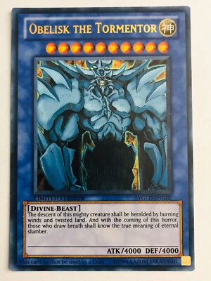 Yugioh! Obelisk the Tormentor - YGLD-ENG02 - Ultra Rare - Limited Edition Near M-image