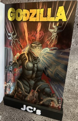 GODZILLA #1 CVR-I KEVIN DELGADO 70TH ANNIVERSARY FOIL LTD 500 SIGN DELGADO COA-image