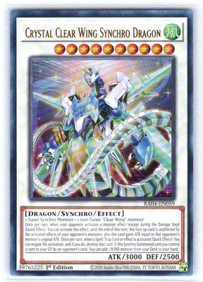 Quarter Century Stampede #RA04-EN059 Crystal Clear Wing Synchro Dragon (UR)-image