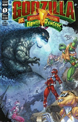 Godzilla Vs. The Mighty Morphin Power Rangers #1A VF/NM; IDW | we combine shippi-image