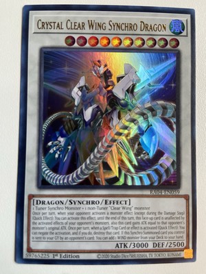 Crystal Clear Wing Synchro Dragon (UR) RA04-EN059 Quarter Century Stampede...-image