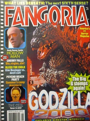 FANGORIA MAGAZINE #195 GODZILLA CELL SIXTH SENSE CHERRY FALLS PSYCHO BEACH PARTY-image