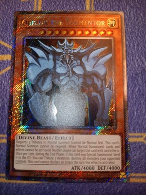 1x Obelisk The Tormentor First Edition Platinum Secret Rare RA04-EN116 Near Mint-image