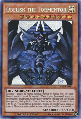 Yu-Gi-Oh Card - TN19-EN007 - OBELISK THE TORMENTOR (prismatic secret rare) - NM-image