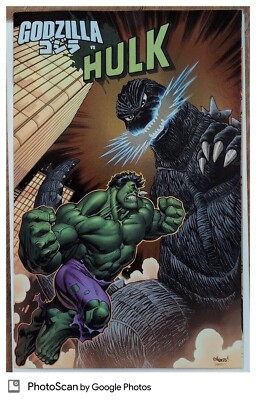 Godzilla vs Hulk #1 McGuinness Foil Variant (Marvel, 2025)-image