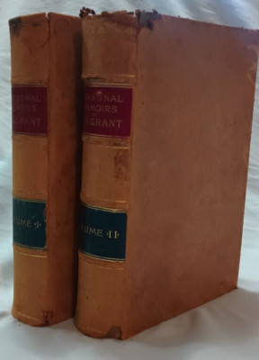 Civil War Personal Memoirs of U.S. Grant Two Volumes. 1st Ed. 1885, 1886 LEATHER-image