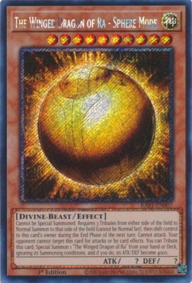 The Winged Dragon of Ra - Sphere Mode - RA01-EN007 - Platinum Secret Rare Yugioh-image