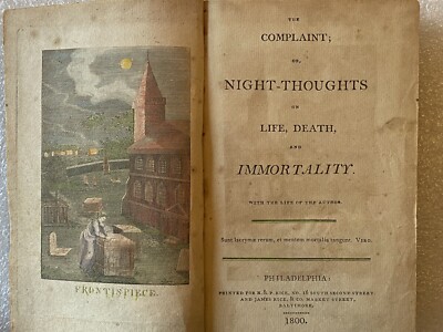 1800 The Complaint Or Night Thoughts On Life Death & Immortality By Edward Young-image