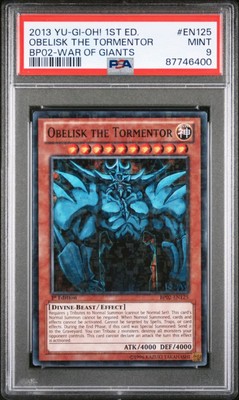 2013 YU-GI-OH Obelisk The Tormentor 1st Edition BP02 PSA 9 War Of The Giants-image