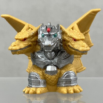 1998 Bandai Godzilla Mecha King Ghidorah SD Vinyl Finger Puppet Kaiju Figure-image