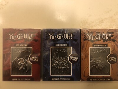 Yu-Gi-Oh! Metal God Card Set Limited Edition - Obelisk, Slifer, Winged Dragon Ra-image