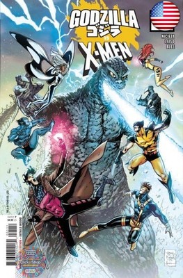 Godzilla Vs. X-Men #1 VF/NM ; Marvel comic book | 1st Print Tony Daniel-image