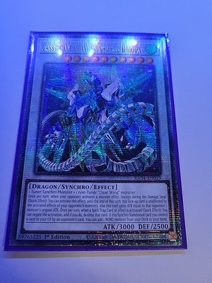 Crystal Clear Wing Synchro Dragon (Quarter Century Secret Rare) RA04-EN059...-image