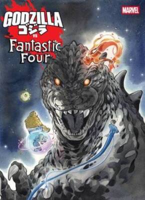 GODZILLA VS FANTASTIC FOUR #1 PEACH MOMOKO VAR MARVEL PRH-image