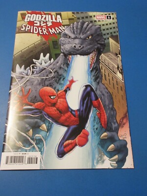 Godzilla vs Spider-man #1 Rare 1:25 Land variant NM Gem Wow-image