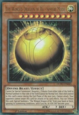 Yugioh-The Winged Dragon of Ra-Sphere Mode-Ultra Rare-1st Ed-DUPO EN045 (LP)-image