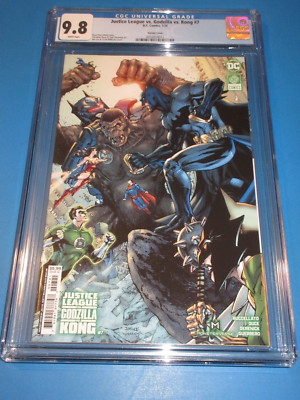 Justice League vs Godzilla vs Kong #7 Jim Lee Variant CGC 9.8 NM/M Gem wow-image