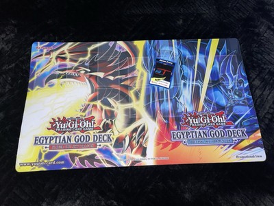 Yugioh Egyptian God Structure Deck Playmat Slifer Obelisk Official Never used-image