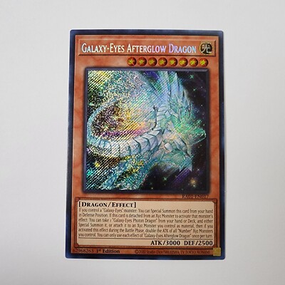 Galaxy-Eyes Afterglow Dragon - RA01-EN017 - Secret Rare - NM - Yugioh TCG-image