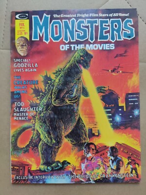 Monsters of the Movies #5 FN+ Nice Midgrade(Godzilla Cover) Marvel Magazine 1975-image