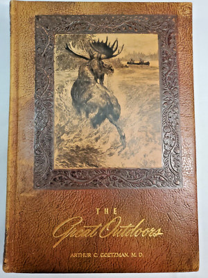 The Great Outdoors LEATHER BOUND First Edition 376 pg 1947  Color Illustrations-image