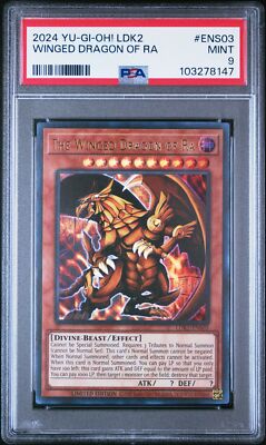 Yu-Gi-Oh! - Winged Dragon of Ra 2024 LDK2-ENS03 Limited Edition PSA 9-image