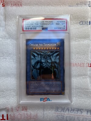 2005 Yugioh Obelisk the Tormentor JMP-EN004 Secret Rare Promo PSA 8 Vintage-image