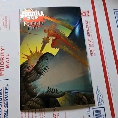 GODZILLA VS. FANTASTIC FOUR #1  MARK BAGLEY FOIL VARIANT HIGH GRADE NM OR BETTER-image