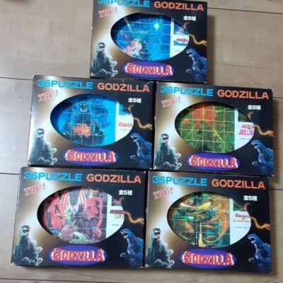 Vintage Godzilla 36 Puzzle 5 kinds Complete-image