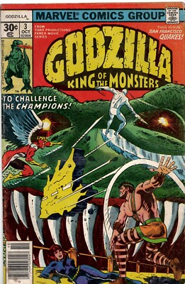 Godzilla #3 VINTAGE 1977 Marvel Comics Champions-image