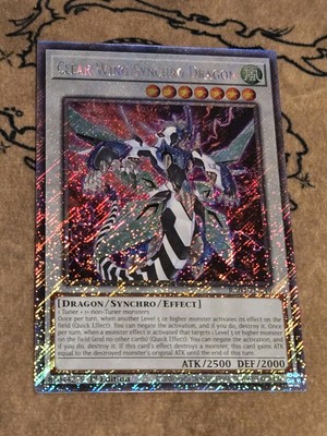 Yugioh Crystal Clear Wing Synchro Dragon RA04-EN059 1st Ed PLAT NM PRESALE -image