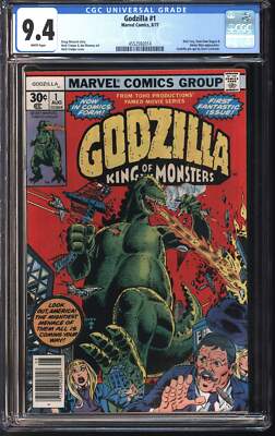 Marvel Comics Godzilla #1 8/77 CGC 9.4 White Pages-image