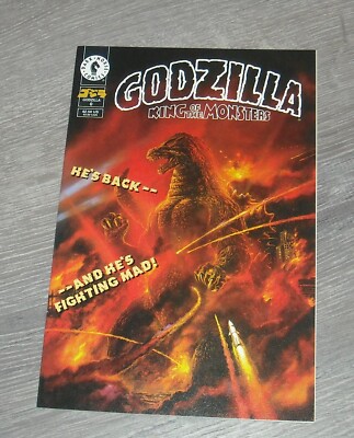 GODZILLA KING of the MONSTERS # 0 DARK HORSE May 1995 BOB EGGLESTON COVER ART-image