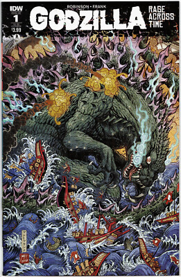 Godzilla: Rage Across Time #1 Subscription Variant Cover - IDW 2016 NM HTF-image