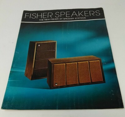 Vintage Fisher XP Speaker Systems Brochure Pamphlet Booklet 1970's-image