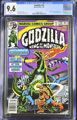 Godzilla #20 CGC 9.6 Fantastic Four Appearance! Marvel 1979-image