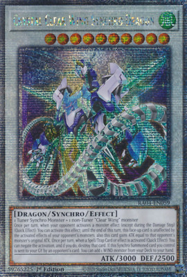1X NM Crystal Clear Wing Synchro Dragon - RA04-EN059 - Quarter Century Secret-image