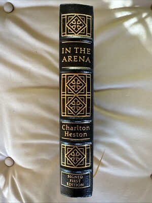 Easton Press :In The Arena By Charlton Heston Signed First Edition #1309 of 1700-image