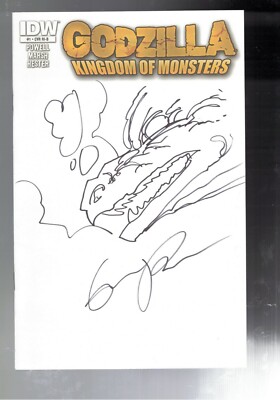 Godzilla Kingdom of Monsters #1 9.0 VF/NM Powell Sketch Cover B-image