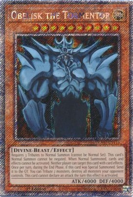 Yugioh! Obelisk the Tormentor - RA04-EN116 - Platinum Secret Rare - 1st Edition -image