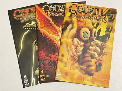 IDW Comics GODZILLA HERE THERE BE DRAGONS II SONS OF GIANTS # 3 4 5 VF/NM 2024-image