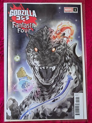 GODZILLA VS FANTASTIC FOUR #1 PEACH MOMOKO COVER MARVEL 2025-image