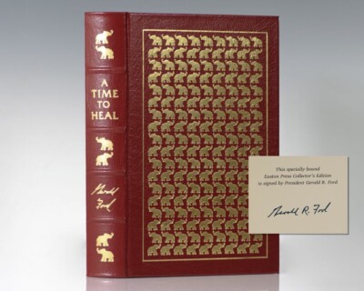 A Time to Heal - Gerald Ford - Signed Easton Press with original COA.-image