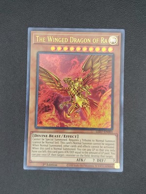 The Winged Dragon of Ra (Alternate Art) LED7-EN000 NM 006-image