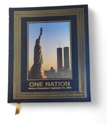 Life ONE NATION America Remembers September 11, 2001 EASTON Press Leather Bound-image