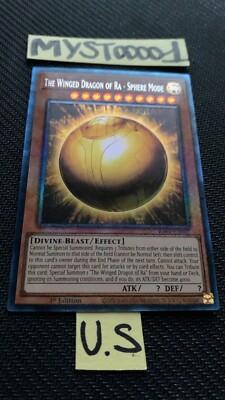 🙂 Yu-gi-oh! The Winged Dragon Of Ra - Sphere Mode RA01-EN007 US Collector-image