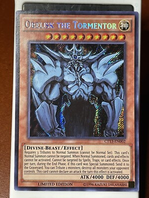 Yu-Gi-Oh! Obelisk the Tormentor 2016 MEGA-TINS Lim. Ed. Secret Rare CT13-EN002-image