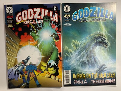 Godzilla King of the Monsters #6 FN #10 VF/NM 1995 Dark Horse Comics Lot Of 2-image