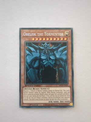 SBCB-EN202 Obelisk the Tormentor Secret Rare 1st Edition Mint YuGiOh Card-image